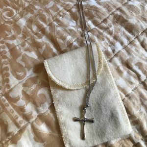James Avery Serenity Cross pendant & necklace